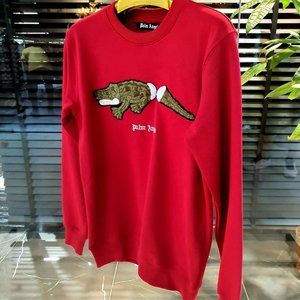 Palm Angels Red 100%Cotton  Sweatshirt
